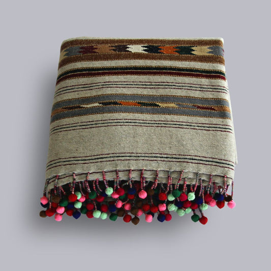 Swati Sharri Shawl (Multiflower Border)