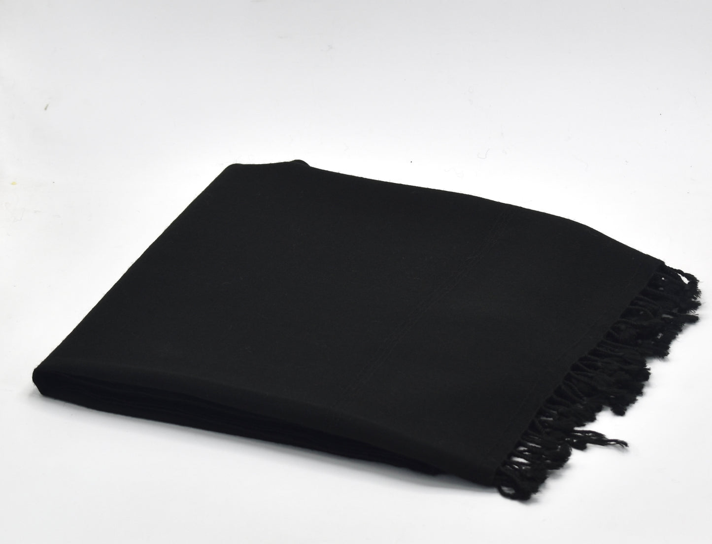 Fine Pashmina Pure (72 COunt Plain Black)