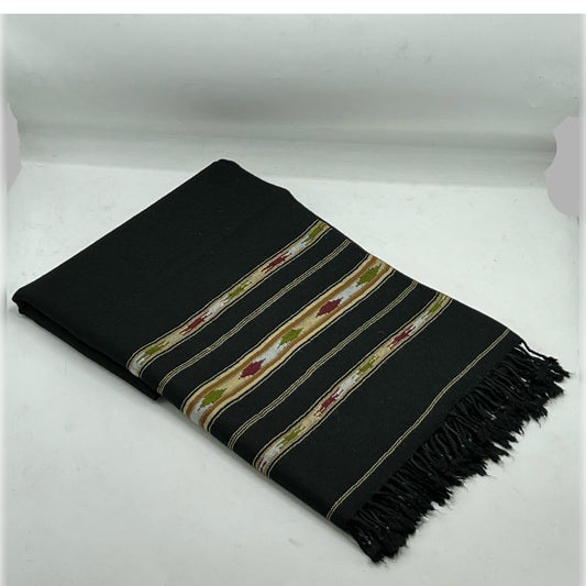 Angoora Wool Multi Flower Border Handwork